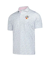 Puma Men's White Arnold Palmer Invitational Tea Time Mattr Polo Shirt