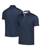 Puma Men's Navy Arnold Palmer Mattr Micro Umbrellas Printed Polo Shirt