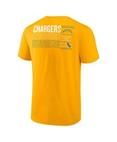 Fanatics Men's Gold Los Angeles Chargers Repeat Stats T-Shirt