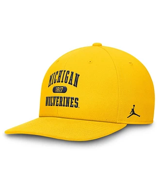 Jordan Men's Maize Michigan Wolverines Athletics Pro Adjustable Hat