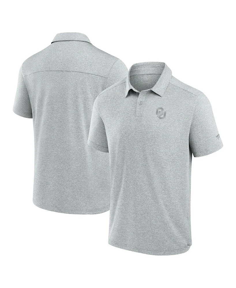 Fanatics Men's Gray Oklahoma Sooners Performance Polo Shirt