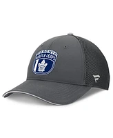 Fanatics Men's Gray Toronto Maple Leaf's Authentic Pro Home Ice Trucker Adjustable Hat