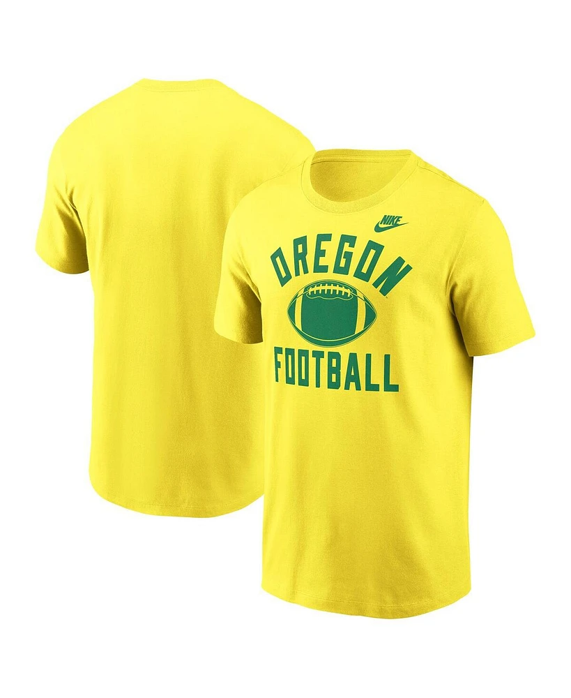 Nike Men's Yellow Oregon Ducks Legacy Football Icon T-Shirt