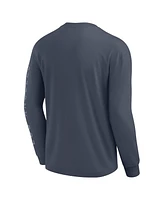 Fanatics Men's Blue Los Angeles Dodgers Elements Future Ground Tonal Info Long Sleeve T-Shirt