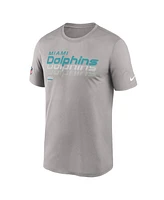 Nike Men's Gray Miami Dolphins Sideline Legend Performance T-Shirt