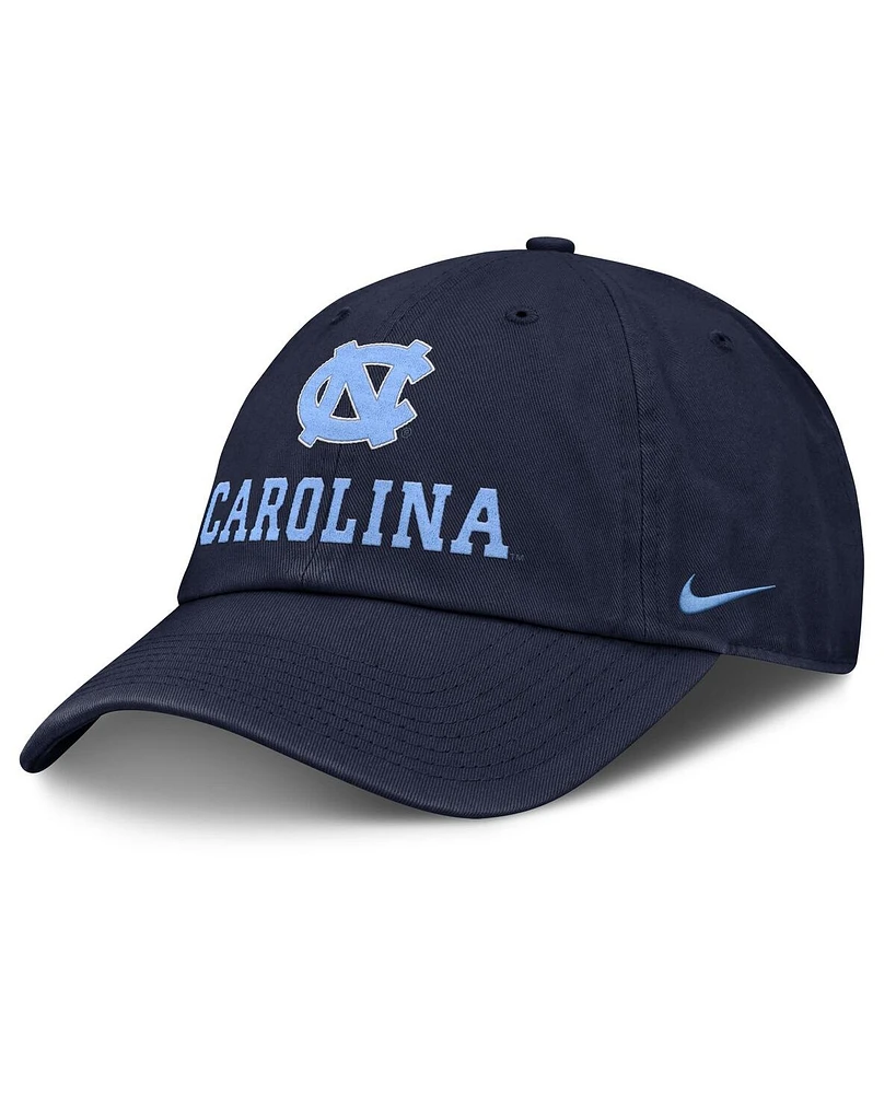 Nike Men's Navy North Carolina Tar Heels 2025 Sideline Club Adjustable Hat
