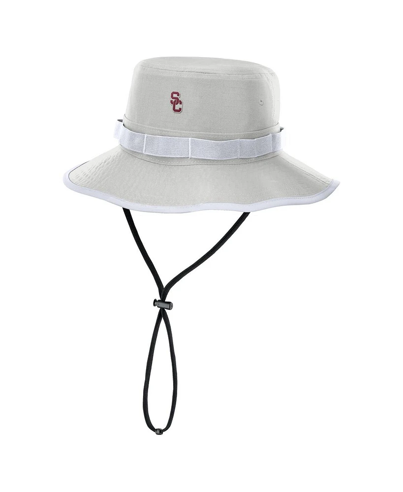 Nike Men's Gray Usc Trojans 2025 Sideline Apex Boonie Bucket Hat
