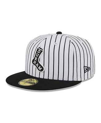 New Era Men's White Durham Bulls Theme Nights 59FIFTY Fitted Hat