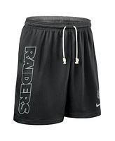 Nike Men's Black Las Vegas Raiders Sideline Reversible Performance Shorts