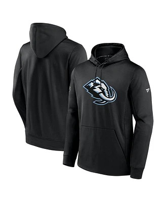 Fanatics Men's Black Utah Mammoth Authentic Pro Rink Fleece Pullover Hoodie