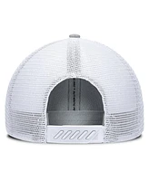 Fanatics Men's Gray/White Utah Mammoth Utah Badge Trucker Adjustable Hat