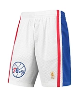 Mitchell & Ness Men's White Philadelphia 76ers 1996-97 Hardwood Classics Swingman Shorts