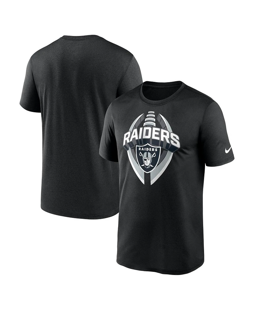 Nike Men's Black Las Vegas Raiders Big Tall Primetime Legend Icon Performance T-Shirt