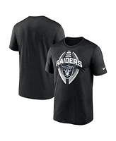 Nike Men's Black Las Vegas Raiders Big Tall Primetime Legend Icon Performance T-Shirt