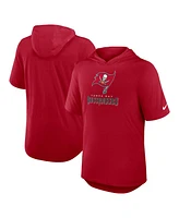 Nike Men's Red Tampa Bay Buccaneers Lockup Tri-Blend Hoodie T-Shirt