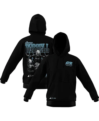 Adidas Men's George Russell Black Mercedes-amg Petronas F1 Team Driver Wear Graphic Pullover Hoodie