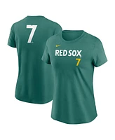 Nike Women's Masataka Yoshida Green Boston Red Sox 2025 City Connect Fuse Name Number T-Shirt
