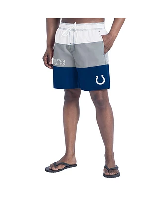 G-iii Sports by Carl Banks Men's Royal/Gray Indianapolis Colts Sunrise Volley Swim Shorts