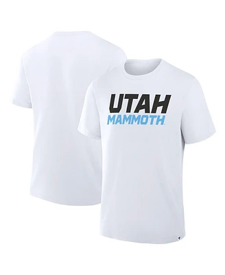 Fanatics Men's White Utah Mammoth Wordmark Legacy T-Shirt