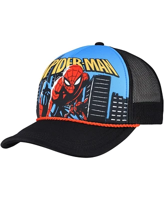 Lids Men's Black Spider-Man Big Front Adjustable Trucker Hat