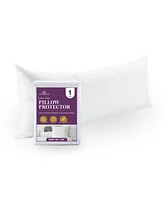 Circles Home 100% Cotton Breathable Body Pillow Protector - White
