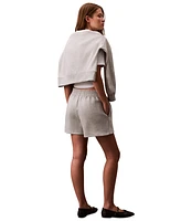 Calvin Klein Jeans Women's Fleece Logo Pull-On Shorts
