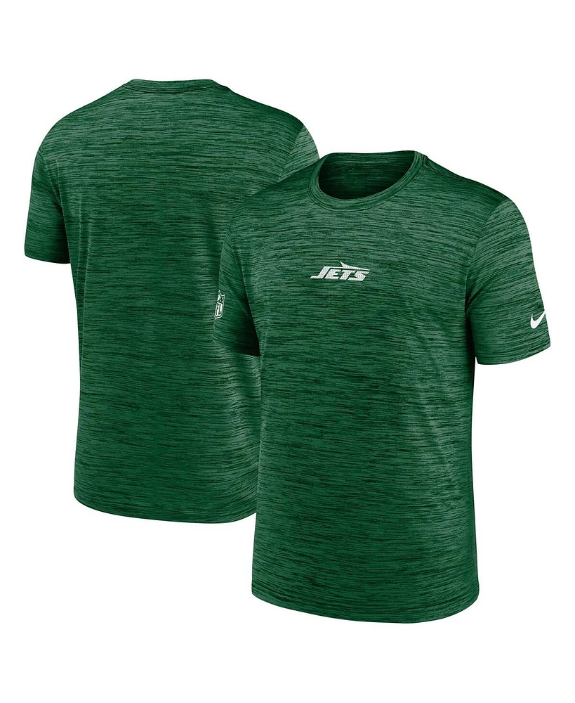 Nike Men's Green New York Jets Sideline Velocity Performance T-Shirt