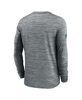 Nike Men's Gray Philadelphia Eagles Sideline Velocity Performance Long Sleeve T-Shirt