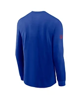 Nike Men's Royal Buffalo Bills Sideline Performance Long Sleeve T-Shirt