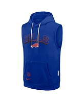 Nike Men's Royal Buffalo Bills Sideline Performance Sleeveless Pullover Hoodie
