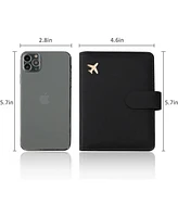3p Experts Passport Storage Wallet with 6 Slots- Black