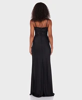 Alex & Sophia Juniors' Sweetheart Sleeveless Long Dress