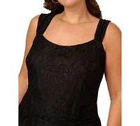 Aidan by Adrianna Papell Plus Lace Midi Dress