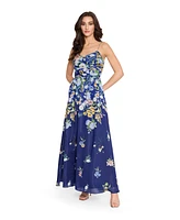 Tahari Asl Women's Printed Sleeveless Ball Gown