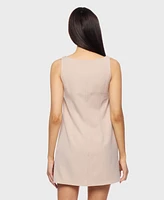 Juniors' Sleeveless Shift Dress