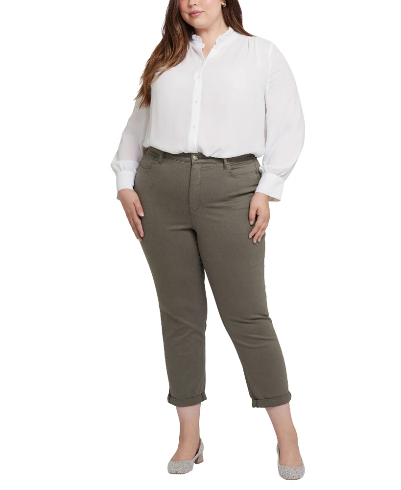Nydj Plus Margot Girlfriend Pull On Jeans