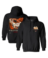 Jr Motorsports Official Team Apparel Men's Black Justin Allgaier Traveller Whiskey Car Pullover Hoodie Sweatshirt