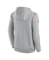 Nike Men's Gray New York Giants Sideline Athletic Stack Performance Pullover Hoodie