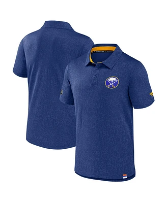 Fanatics Men's Royal Buffalo Sabres Authentic Pro Jacquard Polo Shirt
