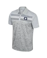 Colosseum Men's Gray Georgetown Hoyas Cybernetic Polo Shirt