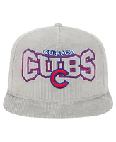 New Era Men's Gray Chicago Cubs Corduroy Golfer Snapback Hat