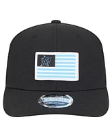 New Era Men's Black Miami Marlins Flag 9SEVENTY Coolera Stretch-Snap Hat