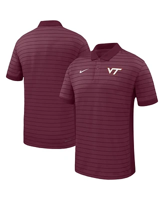 Nike Men's Maroon Virginia Tech Hokies 2025 Early Season Coaches Sideline Victory Stripe Performance Polo Shirt