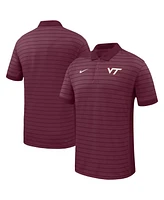 Nike Men's Maroon Virginia Tech Hokies 2025 Early Season Coaches Sideline Victory Stripe Performance Polo Shirt