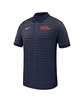 Nike Men's Navy Ole Miss Rebels 2025 Early Season Coaches Sideline Victory Stripe Performance Polo Shirt