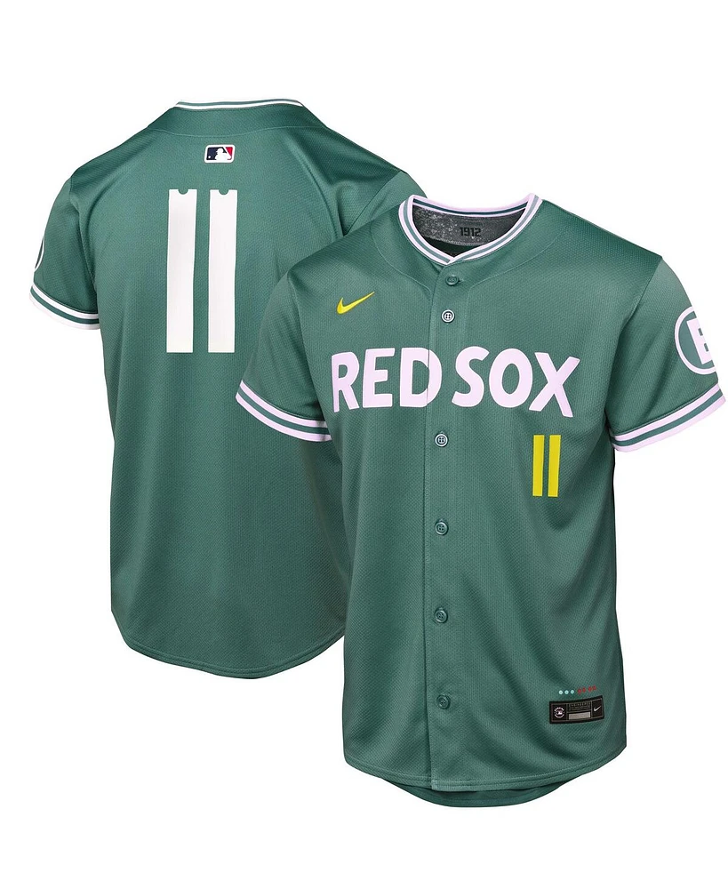 Nike Big Boys and Girls Rafael Devers Green Boston Red Sox 2025 City Connect Limited Player Jersey