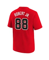 Nike Big Boys and Girls Luis Robert Jr. Red Chicago White Sox Fuse City Connect Name Number T-Shirt