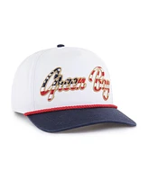 '47 Brand Men's White Green Bay Packers Patriotic Overhand Hitch Adjustable Hat