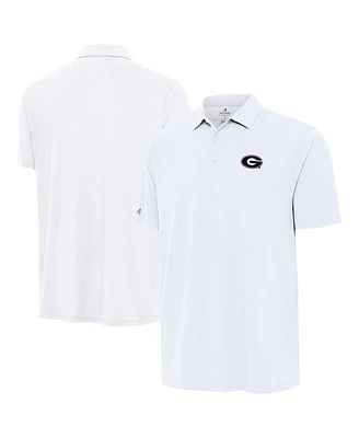 Antigua Men's White Georgia Bulldogs Era Polo Shirt