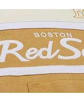 Mitchell & Ness Men's Tan/Cream Boston Red Sox Head Coach Pullover Hoodie